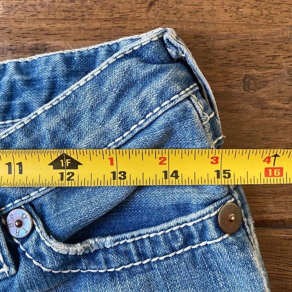 True Religion Joey Burmuda Shorts Denim Low Rise Women's 28 Made in USA - Picture 9 of 10